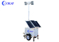 Remolque móvil ligero llevado solar de la vigilancia con el palo telescópico de Pneumastic